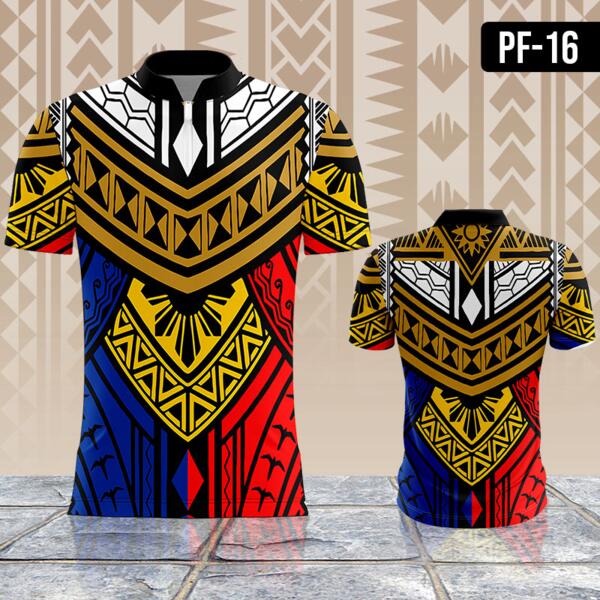 Philippine Flag Inspired Batik Design Full Print Sublimation Thumbnail