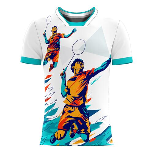 Badminton Jersey Full Print Sublimation Shirt Thumbnail