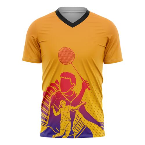 Badminton Full Print Sublimation V-Neck Shirt Thumbnail