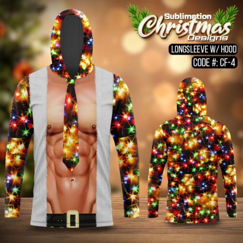 Christmas Costume Full Print Long Sleeve with Hood Thumbnail