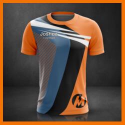 Sport Jersey, Esport Gaming Roundneck Full Print Sublimation Shirt - 04-O Design