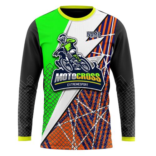 Green_Orange Riders Long Sleeve - RDLS-01 Thumbnail