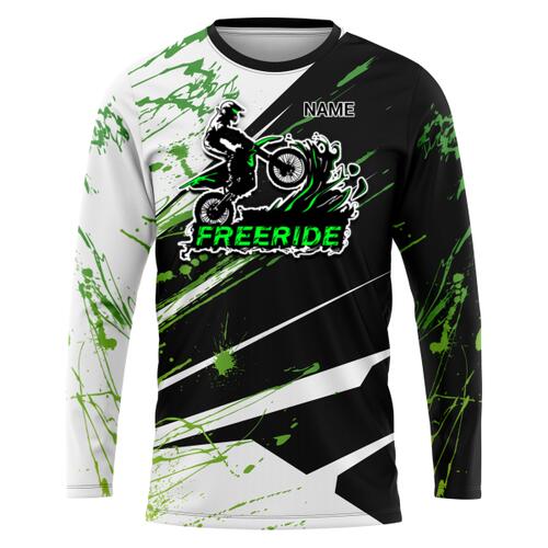 Black and Green Motocross Design Long Sleeve - RB-007 Thumbnail