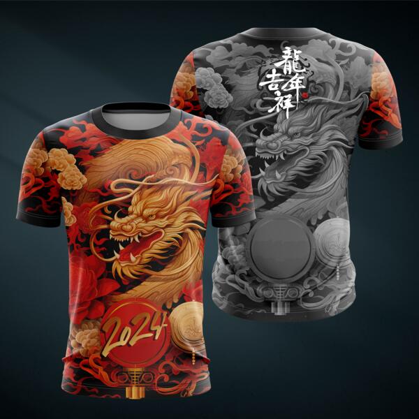 Dragon Design Full Print Roundneck Shirt  - DRAGON-03 Thumbnail