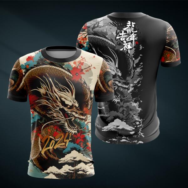 Dragon Design Full Print Roundneck Shirt  - DRAGON-04 Thumbnail