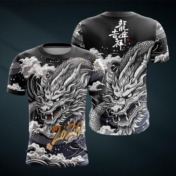 Dragon Design Full Print Roundneck Shirt  - DRAGON-05 Thumbnail