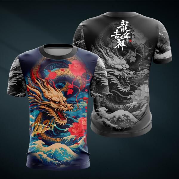 Dragon Design Full Print Roundneck Shirt  - DRAGON-06 Thumbnail