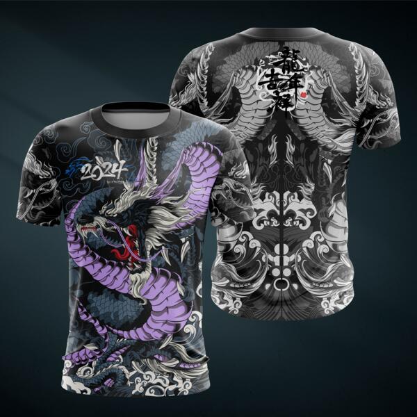 Dragon Design Full Print Roundneck Shirt  - DRAGON-07 Thumbnail