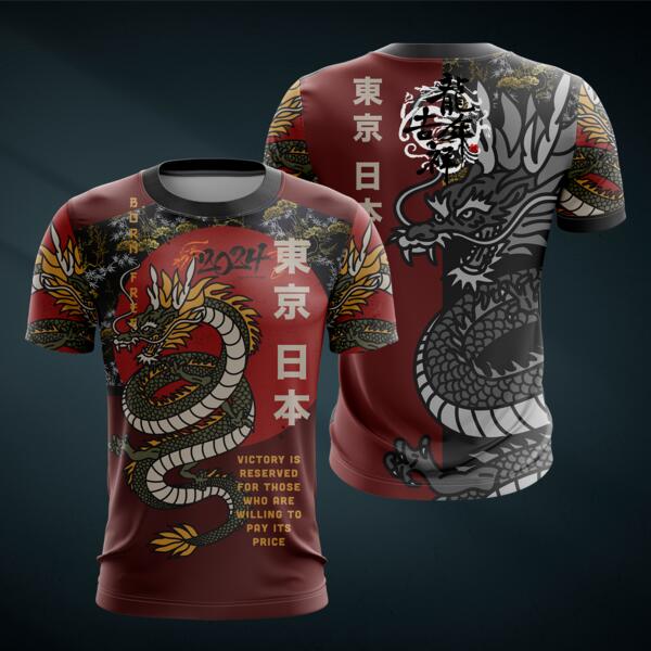 Dragon Design Full Print Roundneck Shirt  - DRAGON-09 Thumbnail