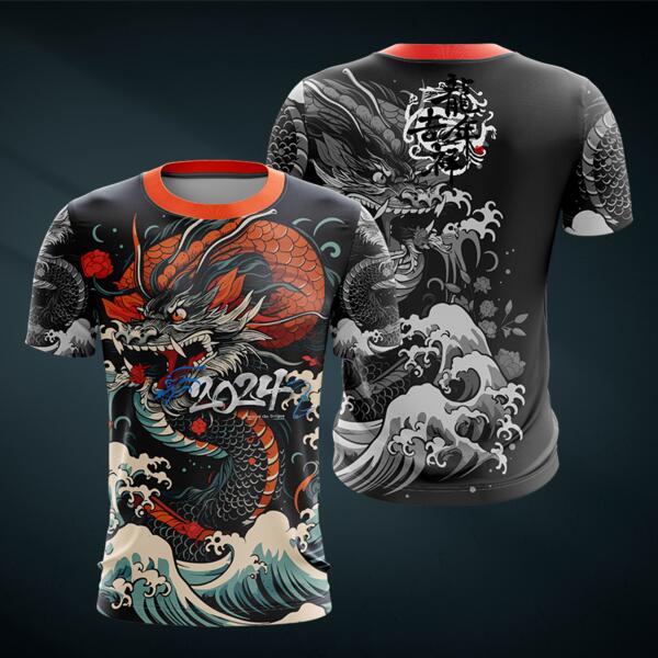 Dragon Design Full Print Roundneck Shirt  - DRAGON-11 Thumbnail