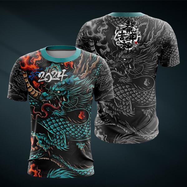 Dragon Design Full Print Roundneck Shirt  - DRAGON-12 Thumbnail