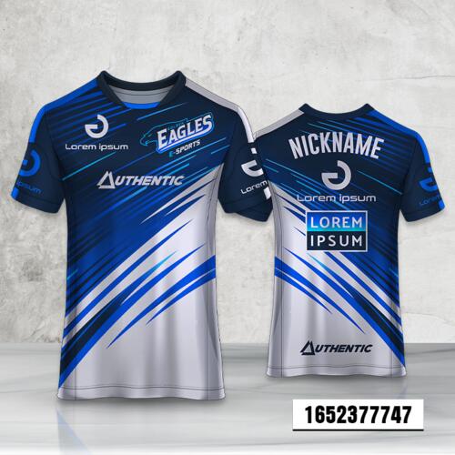 Vector Linear Design Esport Full Print Shirt Thumbnail
