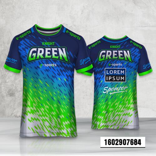 Abstract Texture Esport Design Full Print Roundneck Shirt Thumbnail