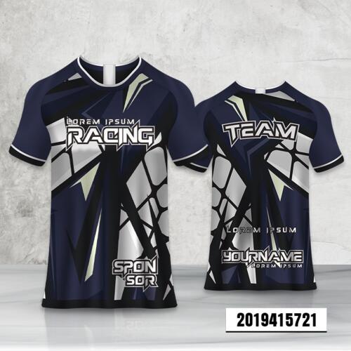 Geometric Abstract Design Esport Full Print Roundneck Shirt Thumbnail