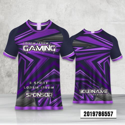 Abstract Geometric Design Esport Full Print Roundneck Shirt Thumbnail
