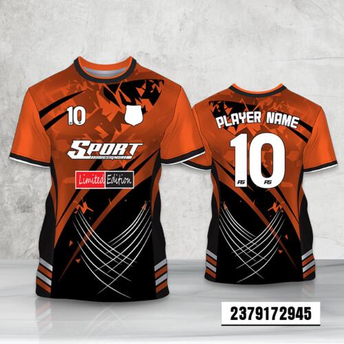 Grunge Design Esport Full Print Roundneck Shirt Thumbnail