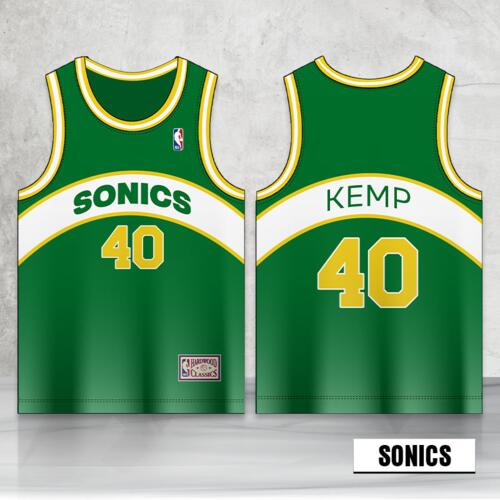 Seattle SuperSonics Jersey Sando Thumbnail