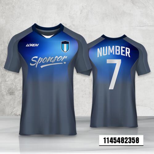 Linear with Gradient Esport Design Full Print Roundneck Shirt Thumbnail