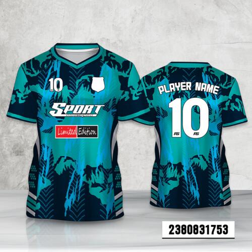 Grunge Design Esport Full Print Roundneck Shirt Thumbnail