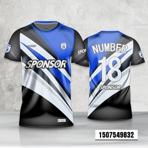 Abstract Background Design Esport Full Print Roundneck Shirt Thumbnail