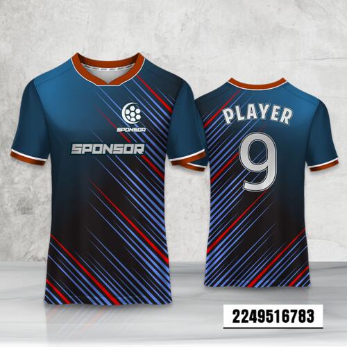 Spiky Design Esport Full Print Roundneck Shirt Thumbnail