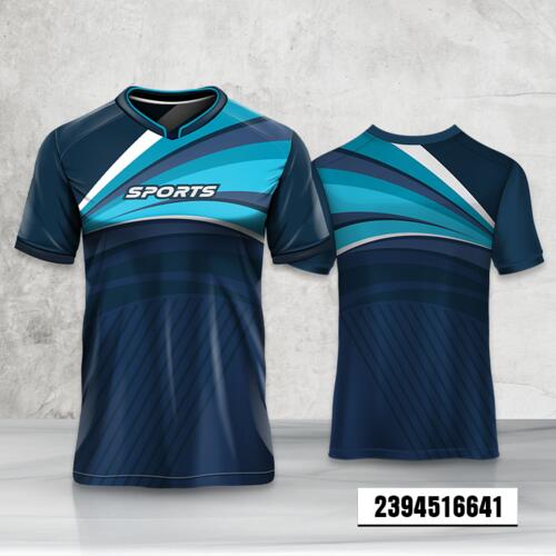 Diagonal Stripes Design Esport Full Print Roundneck Shirt Thumbnail