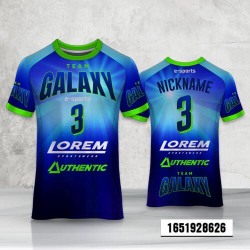 Gradient background with sunshine Design Esport Full Print Roundneck Shirt Thumbnail