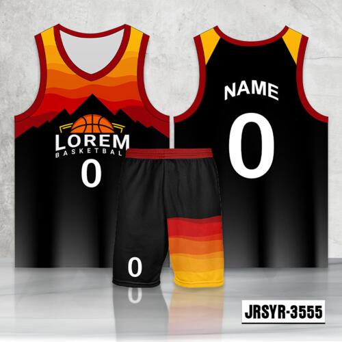 Abstract Design Full Sublimation Basketball Jersey Set - 2194673555 Thumbnail