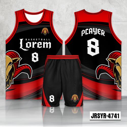 Abstract Lines Design Full Sublimation Basketball Jersey Set - 2198554741 Thumbnail