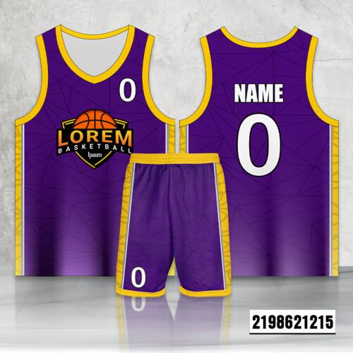 Geometric Design Full Sublimation Baskbetball Jersey Set - 2198621215 Thumbnail