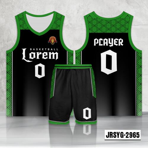 Simple Elegant Abstract Design Full Sublimation Basketball Jersey Set - 2194692965 Thumbnail