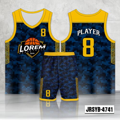 Camouflage Design Full Sublimation Basketball Jersey Set - 2194824741 Thumbnail