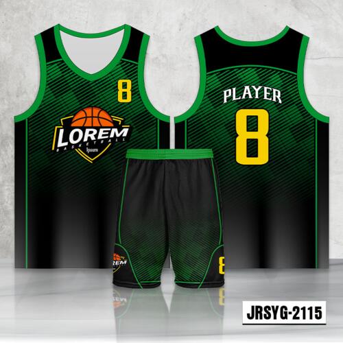Linear Design Full Sublimation Basketball Jersey Set - 2198622115 Thumbnail