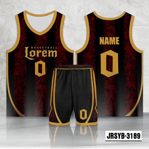 Abstract Grunge Design Full Sublimation Basketball Jersey Set - 2198623189 Thumbnail