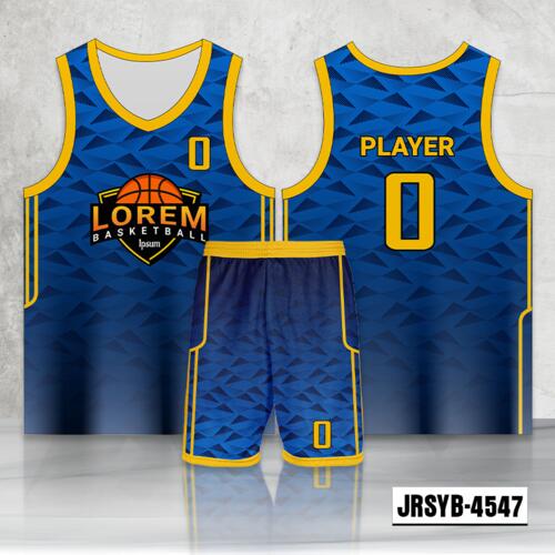 Abstract Polygon Design Full Sublimation Basketball Jersey Set - 2198624547 Thumbnail