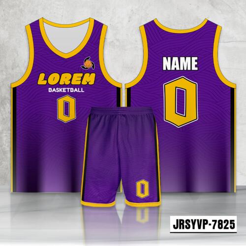 Wave Line Design Full Sublimation Basketball Jersey Set - 2198627825 Thumbnail