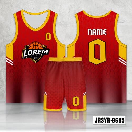 Graphic Monogram Design Full Sublimation Basketball Jersey Set - 2198628695 Thumbnail