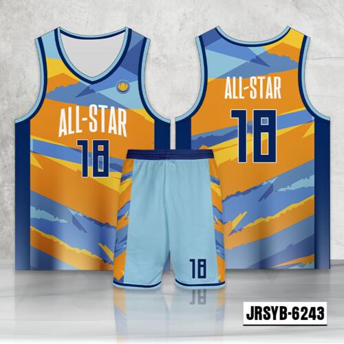 Paint Abstract Design Full Sublimation Basketball Jersey Set - 2353626243 Thumbnail