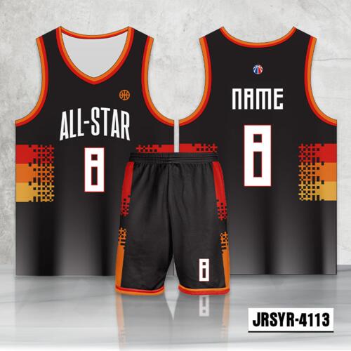 Side Shatter Design Full Sublimation Basketball Jersey Set - 2301474113 Thumbnail