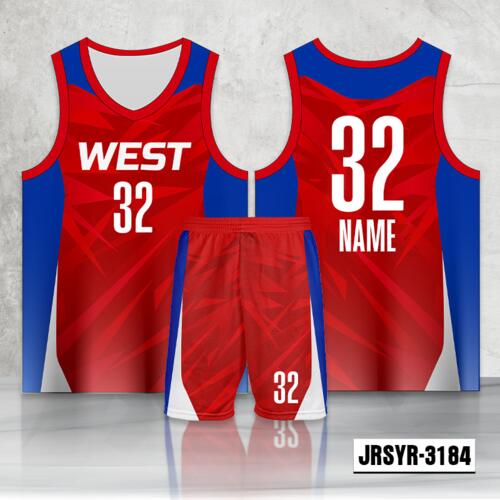 Spiky Design Full Sublimation Basketball Jersey Set - 1151113184 Thumbnail
