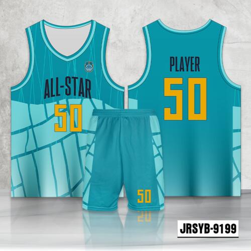 Broken Tiles Design Full Sublimation Basketball Jersey Set - 2426429199 Thumbnail