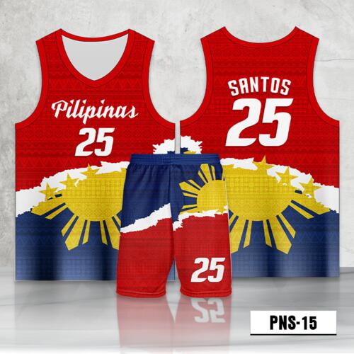 Philippine Design Basketball Jersey Set - PNS-15 Thumbnail