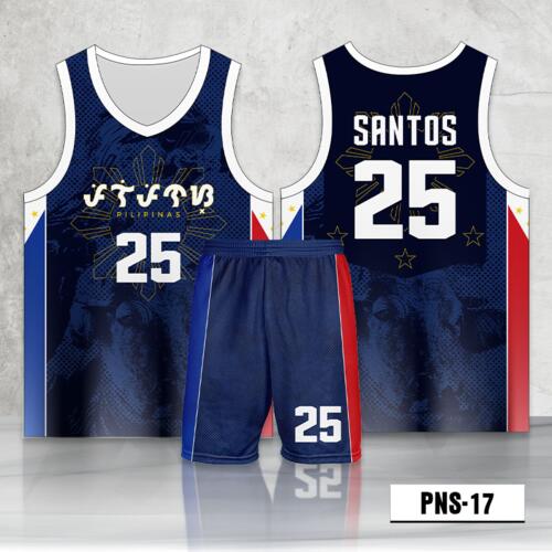 Philippine Design Basketball Jersey Set - PNS-17 Thumbnail