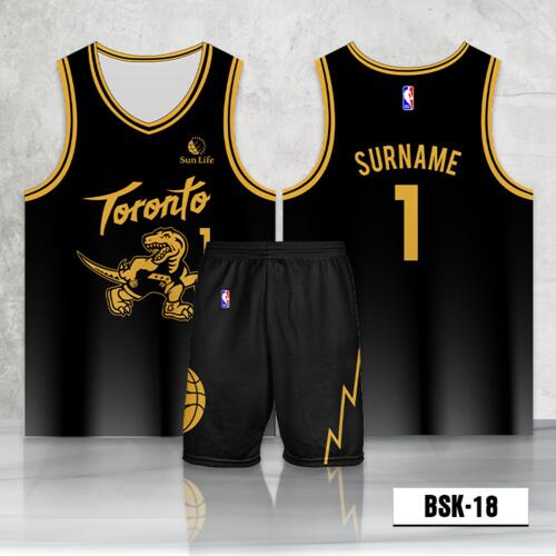 Toronto Design Full Sublimation Basketball Jersey Set - BSK-18 Thumbnail