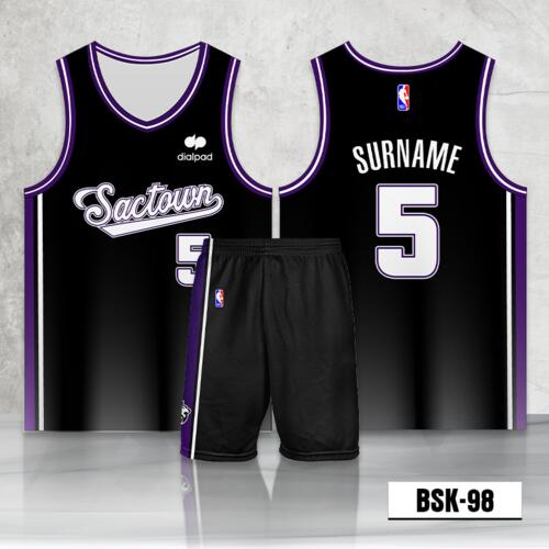 Sactown Design Full Sublimation Basketball Jersey Set - BSK-98 Thumbnail