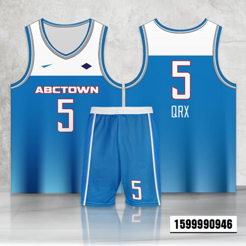 Plain Design Full Sublimation Basketball Jersey Set - 1599990946 Thumbnail