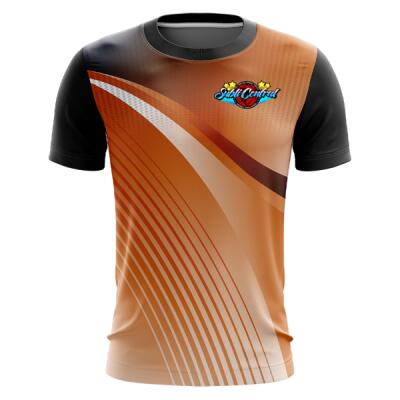 Abstract Linear Design Full Print Round Neck Shirt - 1467697085 Thumbnail