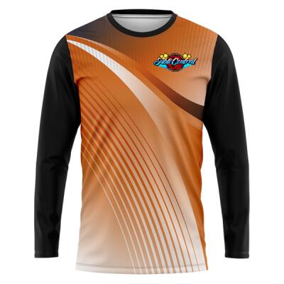 Abstract Linear Design Full Print Long Sleeve - 1467697085 Thumbnail