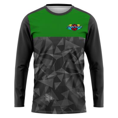 Geometric Abstract Design Full Print Long Sleeve - SCS-1B Thumbnail