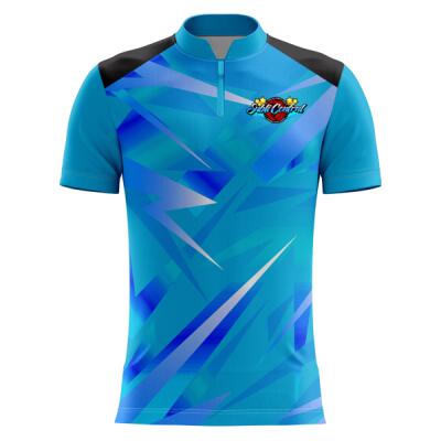 Abstract Geometry Design Full Print Chinese Collar - RS-25 Thumbnail